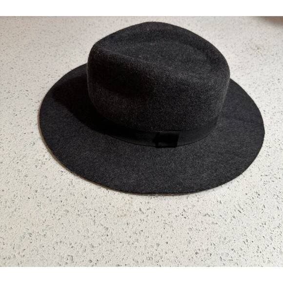 Biltmore for Madewell Women’s Hat 100% Wool Dark Grey Governor Fedora S/M VTG - Picture 1 of 10